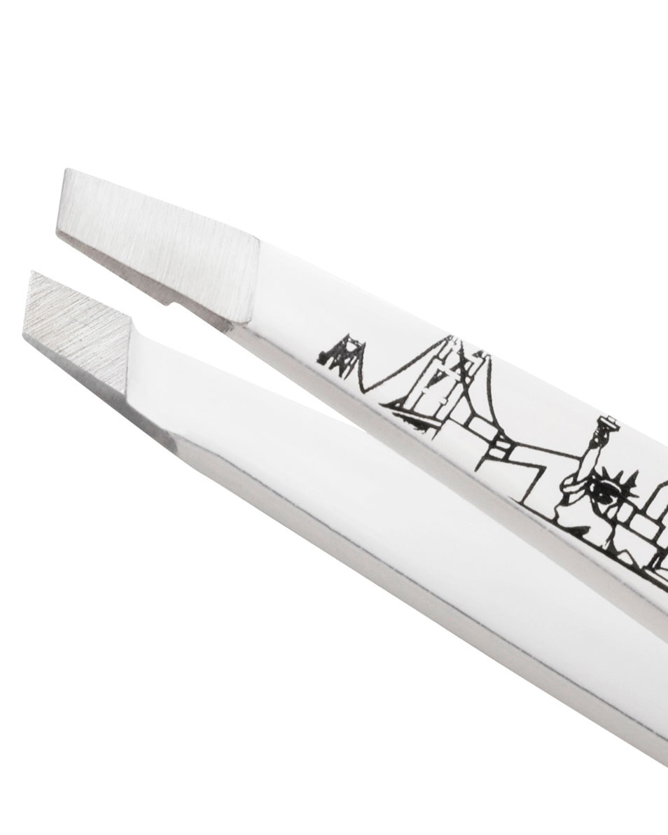 TWEEZERMAN Mini Slant Tweezer New York Mini Tweezer 1 ST 2