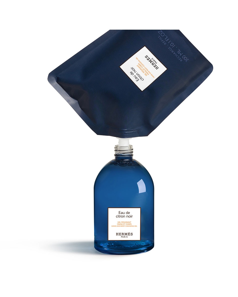 Eau de citron noir, navulling hand- en bodygel