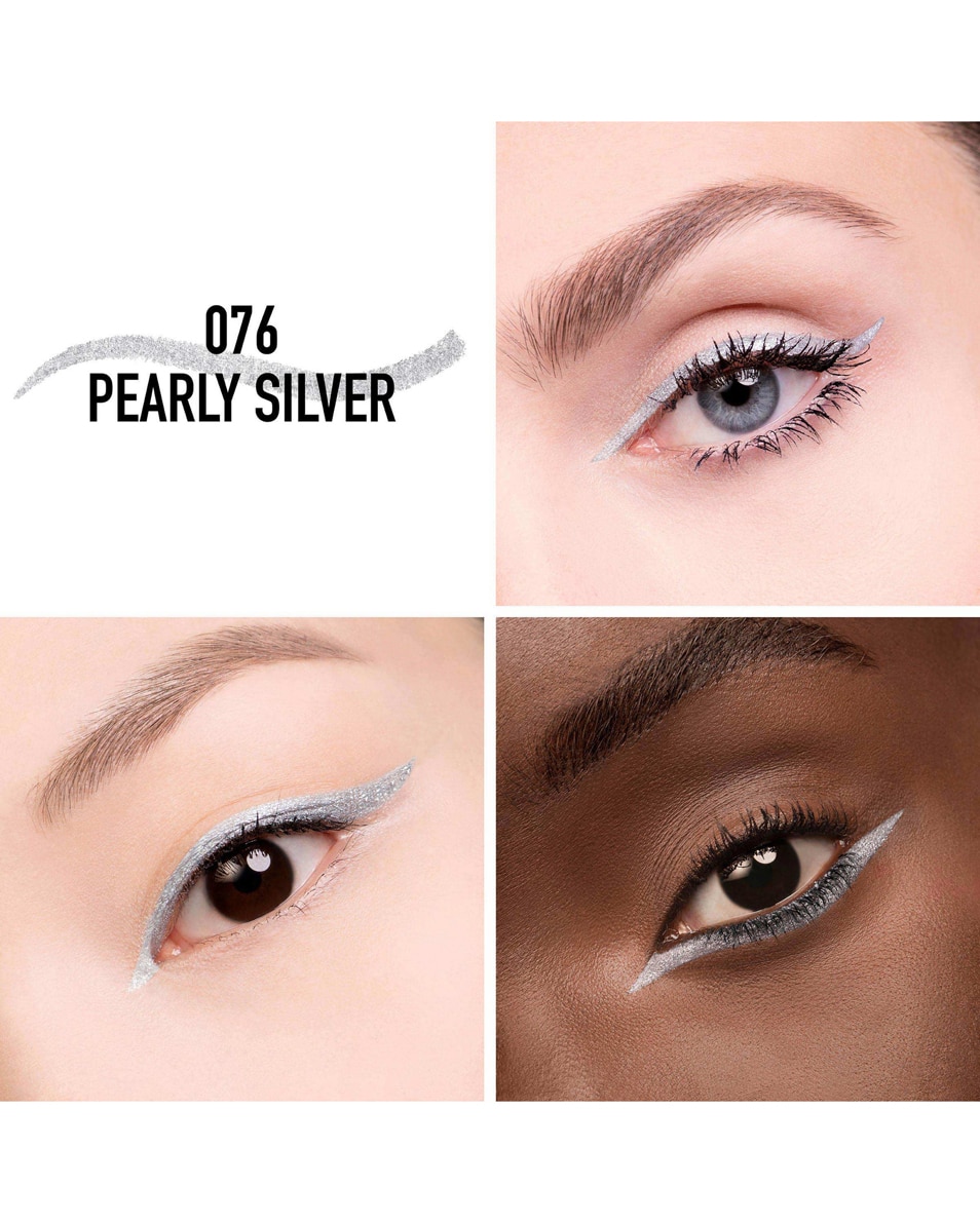 DIOR DIORSHOW STYLO Waterproof eyeliner - houdt 24u - intense kleur 076 Pearly Silver