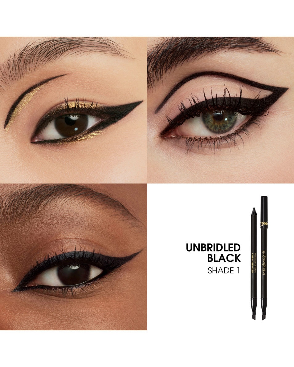 YVES SAINT LAURENT Lines Liberated Eyeliner 01 Unbridled Black 2