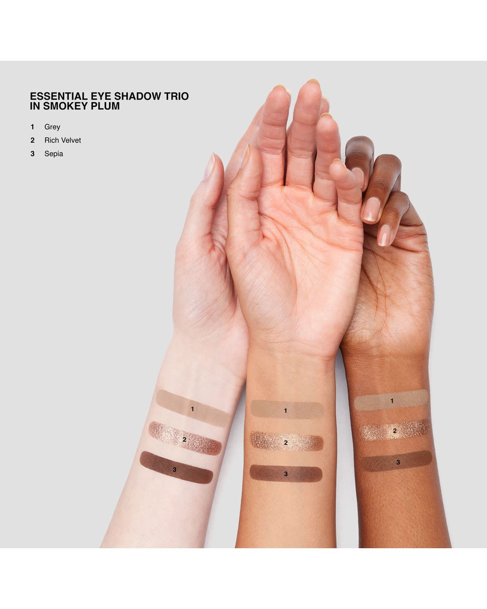 BOBBI BROWN Essential Eye Shadow Trios couleurs brillantes, pigmentés & longue tenue Smokey Plum 2