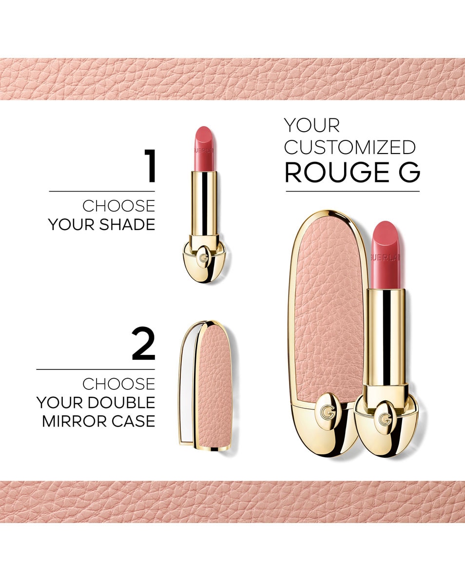 GUERLAIN ROUGE G L'écrin bijou double miroir LE NUDE 2