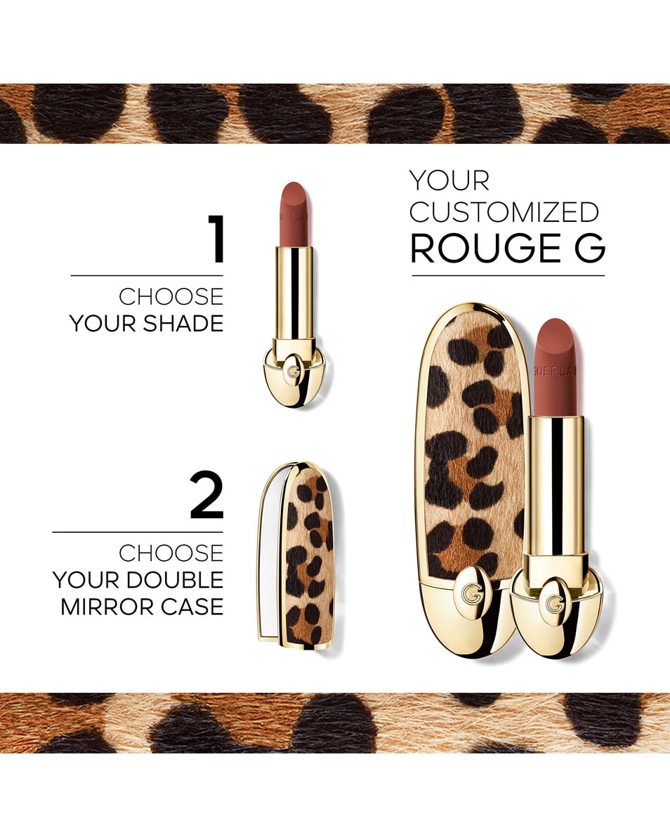 GUERLAIN Rouge G La recharge - Le rouge à lèvres soin personnalisable 159 LE BEIGE AMANDE – VELVET