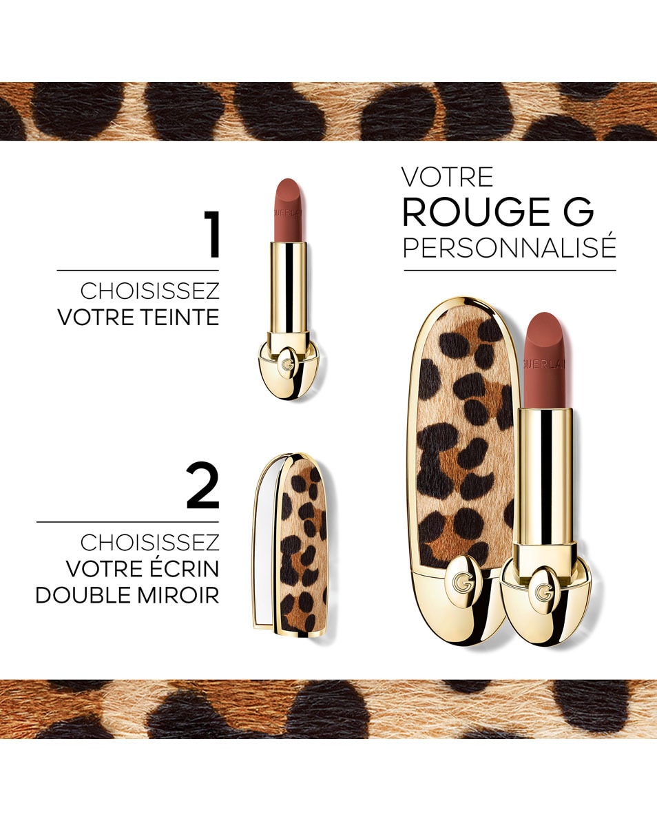 GUERLAIN Rouge G Refill - De personaliseerbare, uiterst verzorgende lipstick 258 LE BOIS DE ROSE – VELVET 2