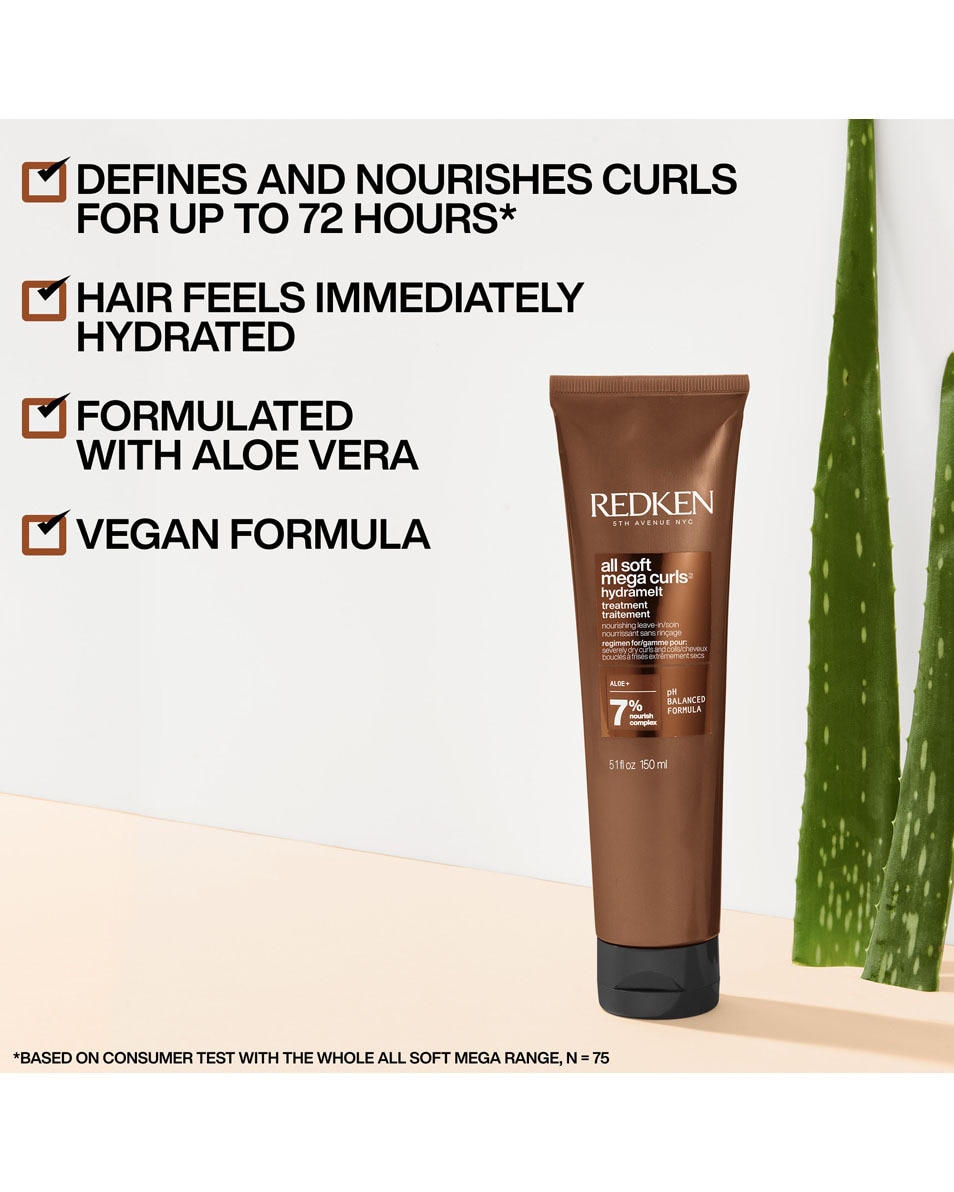 REDKEN All Soft Mega Curls Hydramelt sans rinçage - soin hydratant sans rinçage 150 ML 2