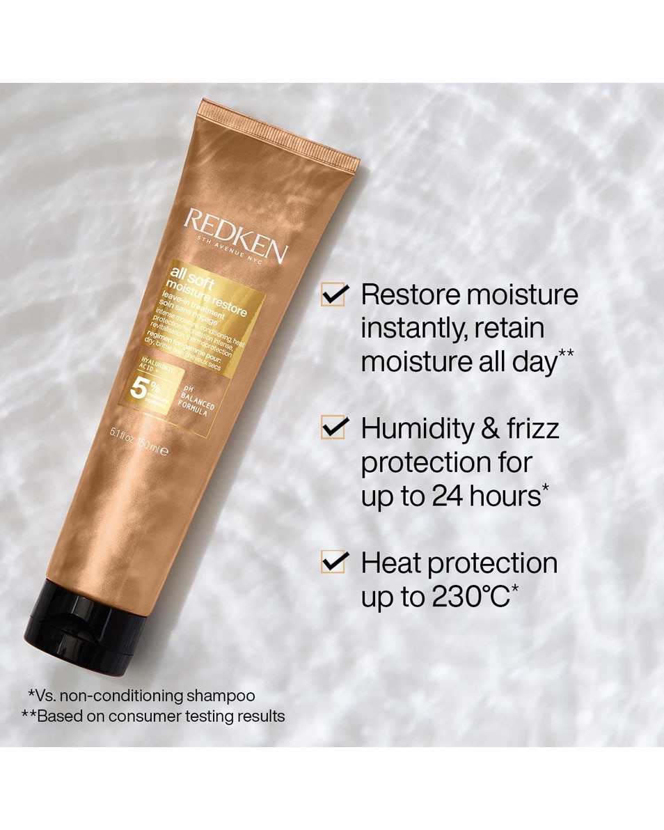 REDKEN All Soft Soin restaurateur d'hydratation - pour cheveux secs 150 ML 2