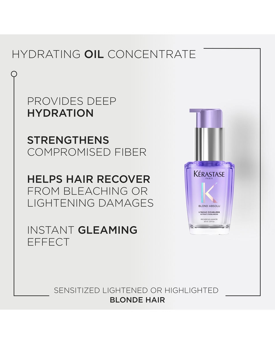 KÉRASTASE Blond Absolu L'Huile Cicagloss Huile capillaire réparatrice - pour cheveux blonds 30 ML 2