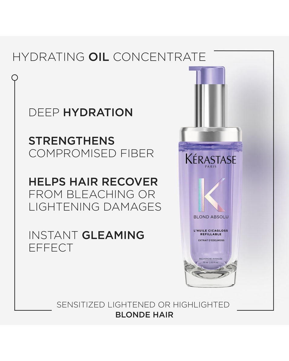 Huile capillaire réparatrice - pour cheveux blonds