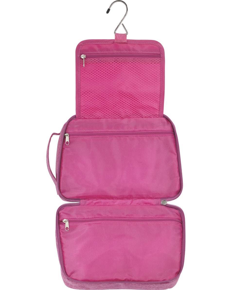 Trousse de toilette de voyage fuschia
