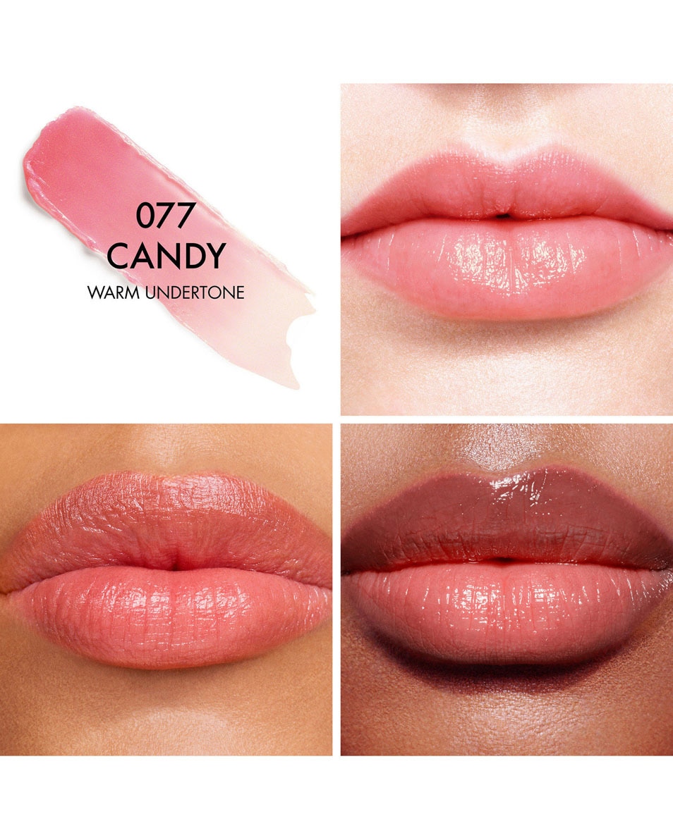 DIOR Dior Addict Lip Glow - Hydrating Lip Balm Baume à lèvres hydratant 48h, couleur activée par le pH 077 Candy warm undertone