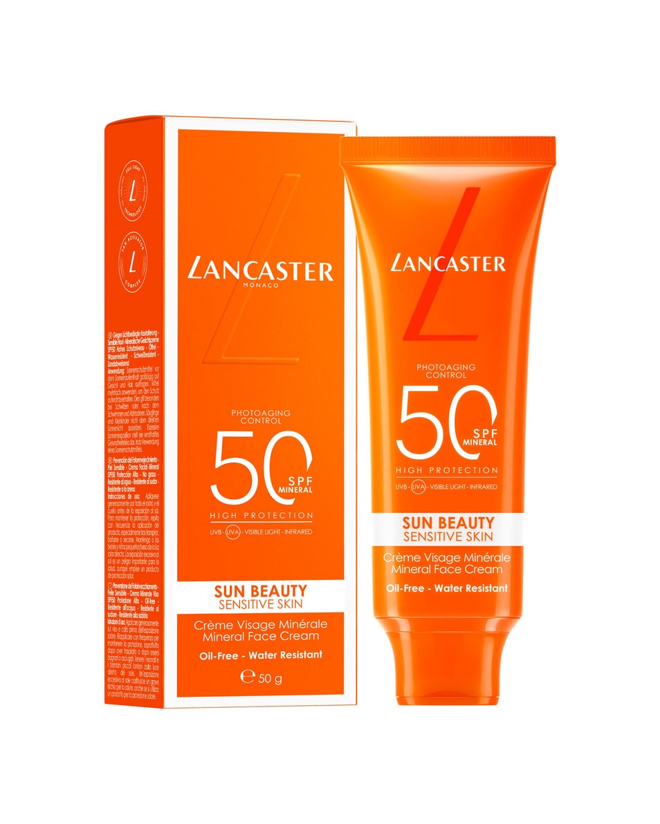 LANCASTER Sun Beauty Sensitive Skin Crème Visage Minérale SPF50 50 G 2