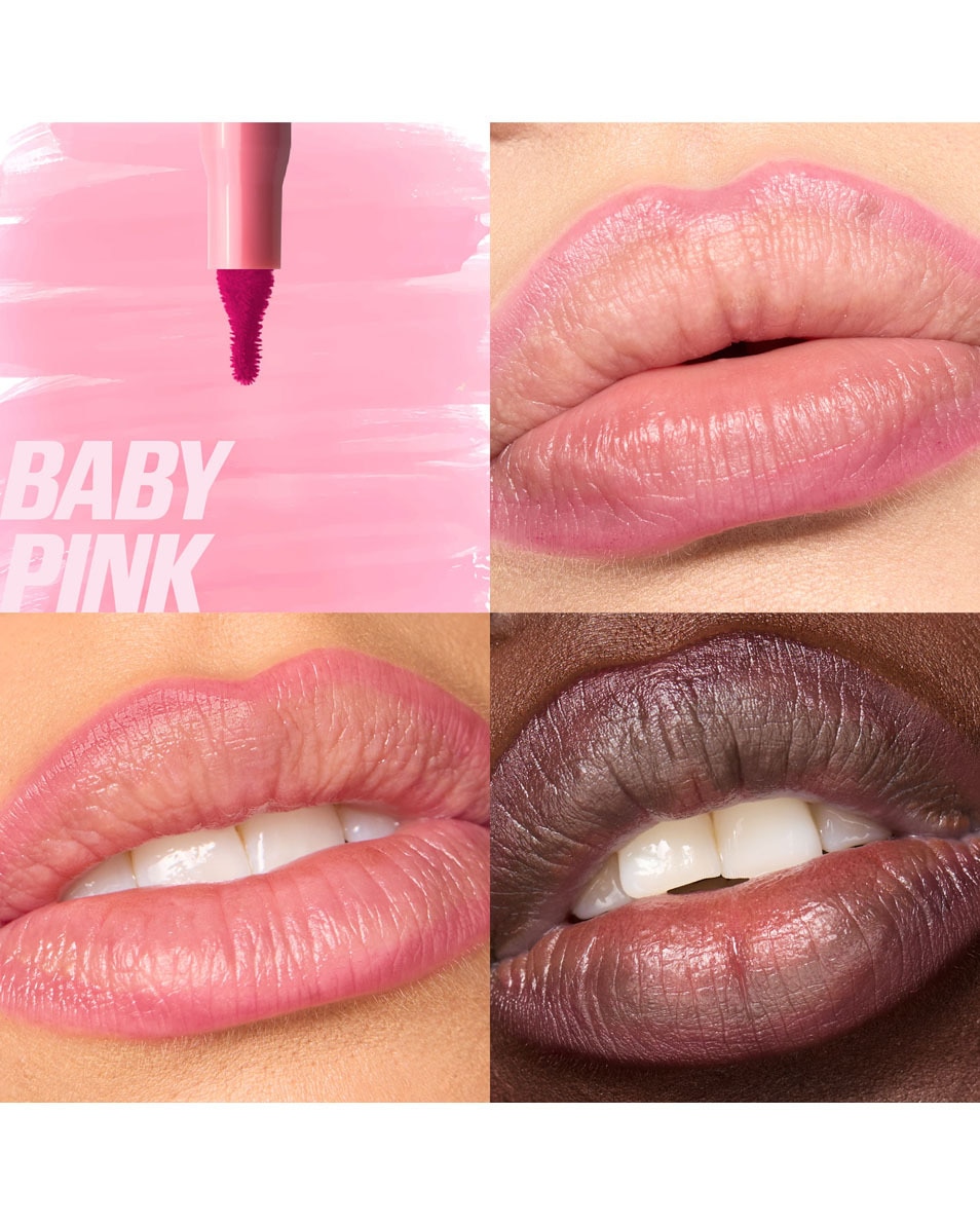 HUDA BEAUTY LIP CONTOUR LIP STAIN BABY PINK 2