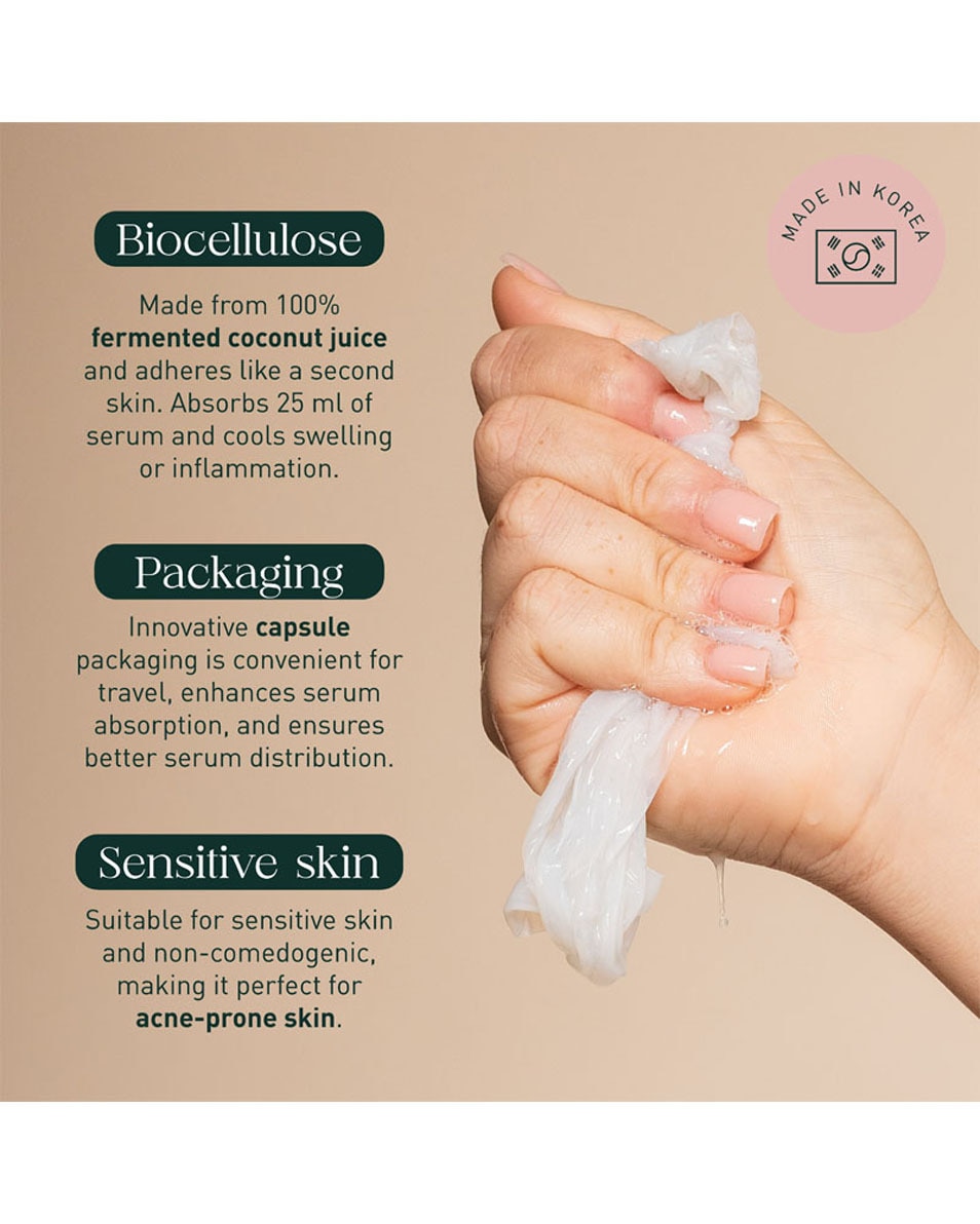 QUEEN TARZI NATURAL GLAM THE GENTLE SHEET MASK 4 ST