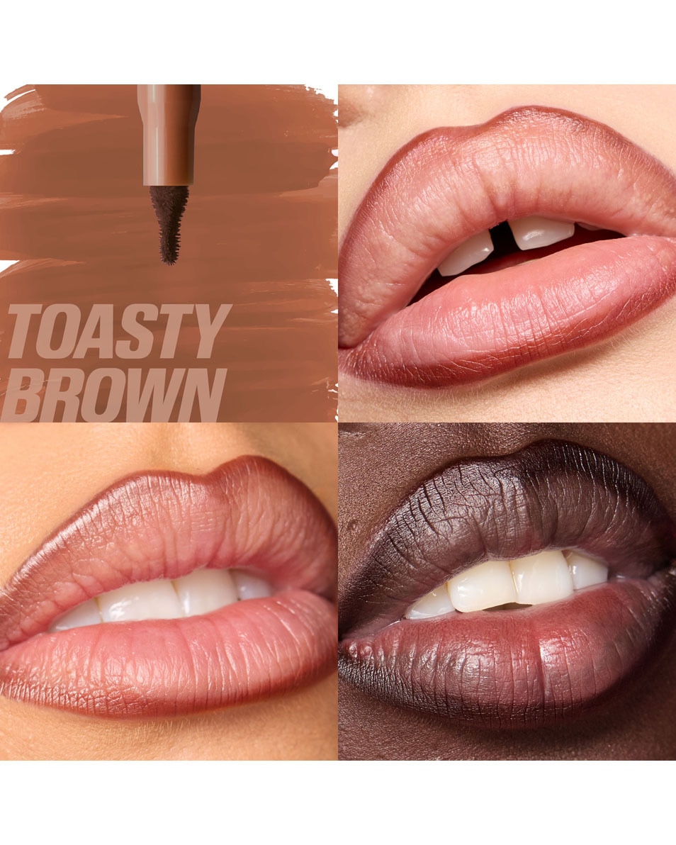 HUDA BEAUTY LIP CONTOUR LIP STAIN TOASTY BROWN 2