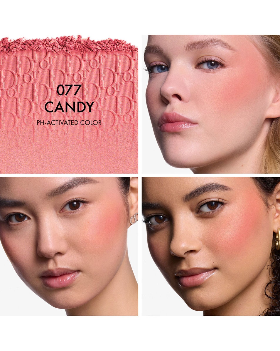 DIOR BACKSTAGE Rosy Glow - Long-wearing powder blush Blush couleur activée par le pH - longue tenue 077 CANDY - Pearly