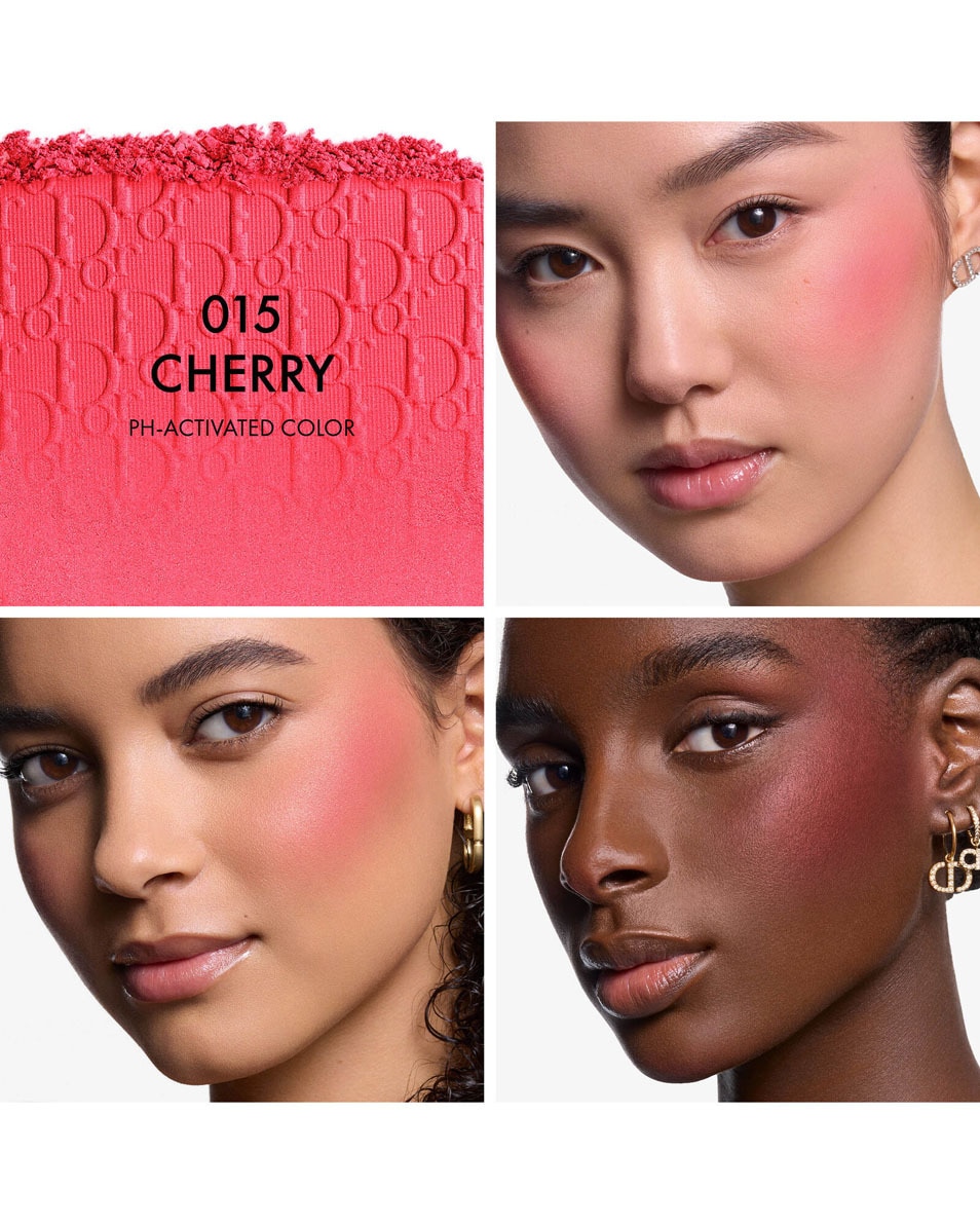 DIOR BACKSTAGE Rosy Glow - Long-wearing powder blush Blush met pH-geactiveerde kleur - langhoudend 015 CHERRY - Natural Blur 2