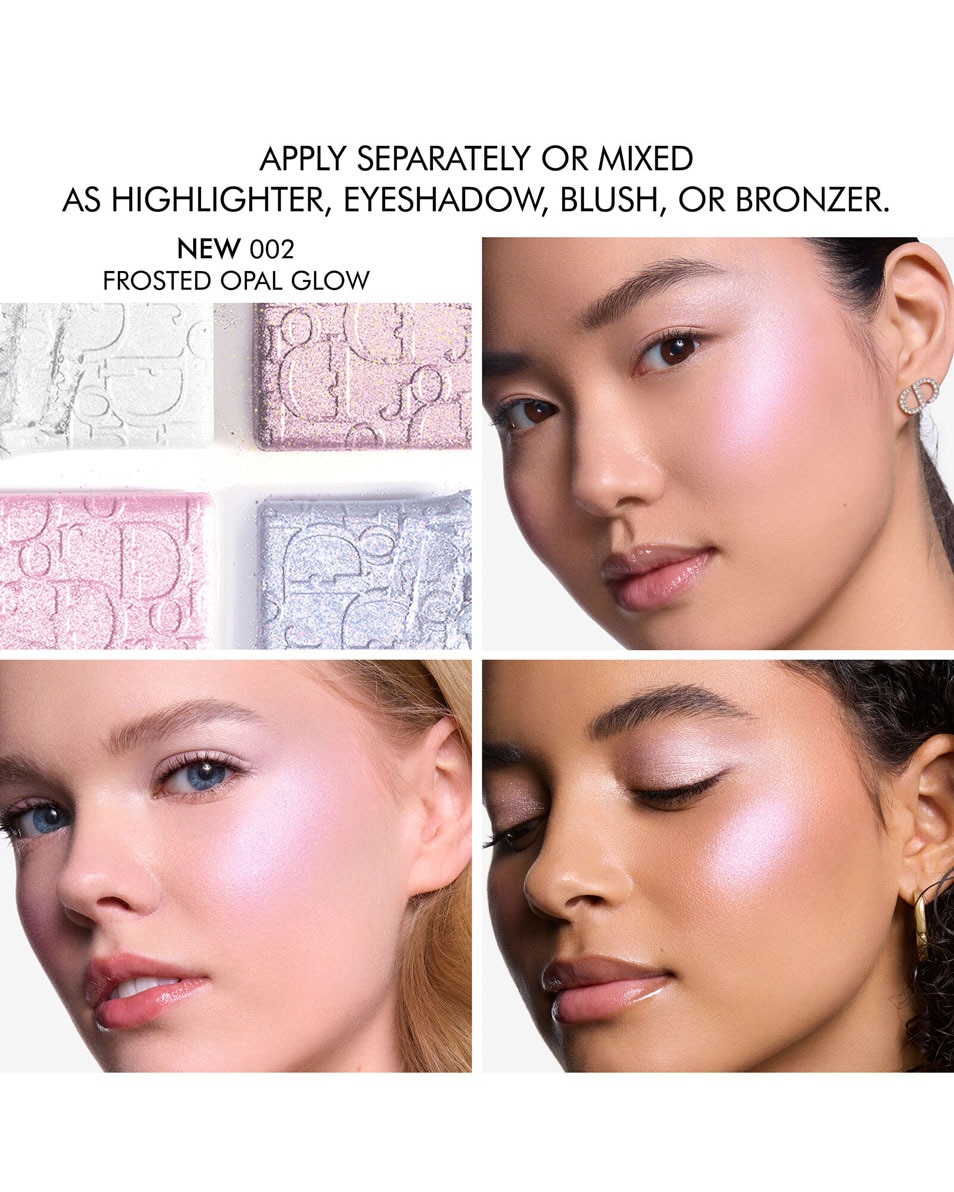 DIOR BACKSTAGE Dior Backstage Glow Maximizer Palette Palette highlighter et blush multi-usages 002 Frosted Opal Glow 2