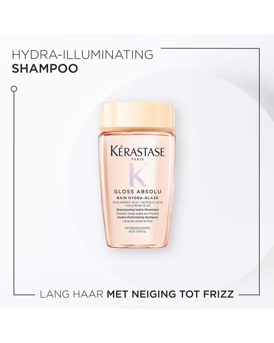 Anti-frizz shampoo met glanseffect - voor lang, pluizig haar
