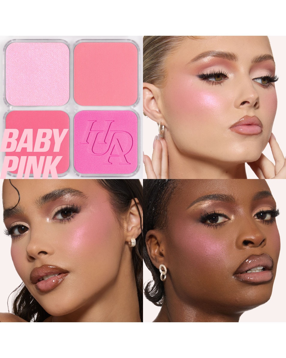 HUDA BEAUTY BLUSH FILTER Blurring Blushlighter Palette BABY PINK 2
