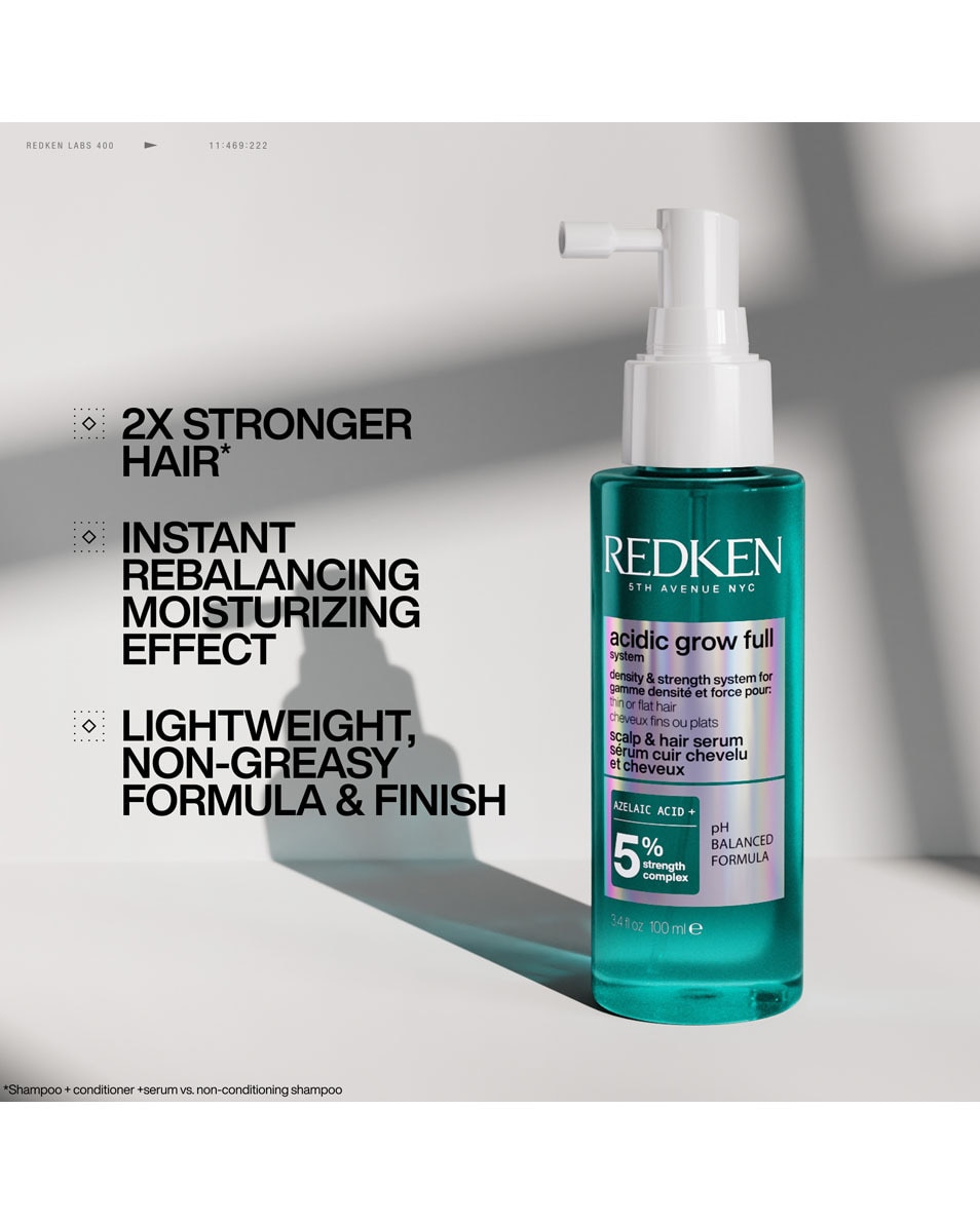 REDKEN Acidic Grow Full System Sérum capillaire & cuir chevelu - Pour cheveux fins ou plats 100 ML 2