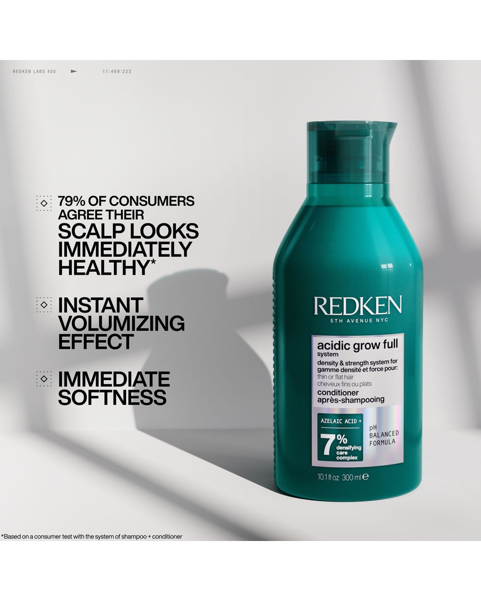 REDKEN Acidic Grow Full System Après-shampooing densifiant - Pour cheveux fins ou plats 300 ML 2