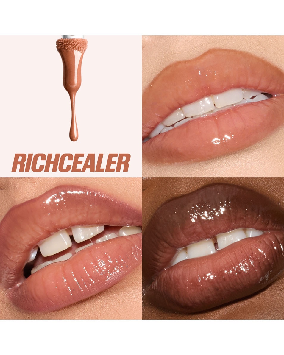 HUDA BEAUTY FAUX FILLER EXTRA SHINE LIP GLOSS RICHCEALER 2