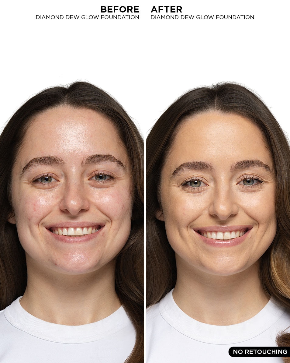 BE Creative Make Up DIAMOND DEW GLOW Fond de teint hydratant et lumineux 24 heures avec couvrance moyenne Lashes 2