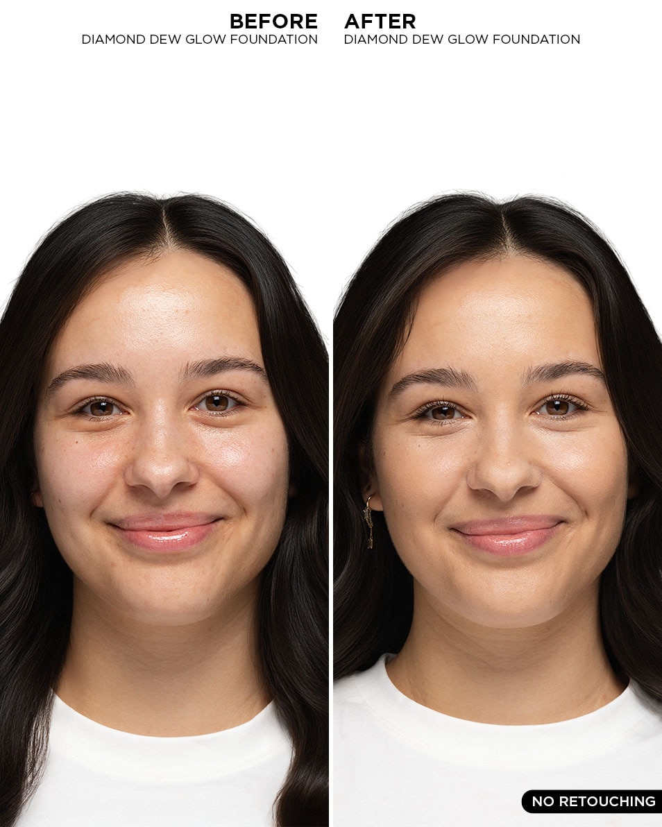 BE Creative Make Up DIAMOND DEW GLOW 24 uur hydraterende glowy foundation met medium dekking Precisely, My Brow Duo - Precisely, My Brow Pencil Set 2