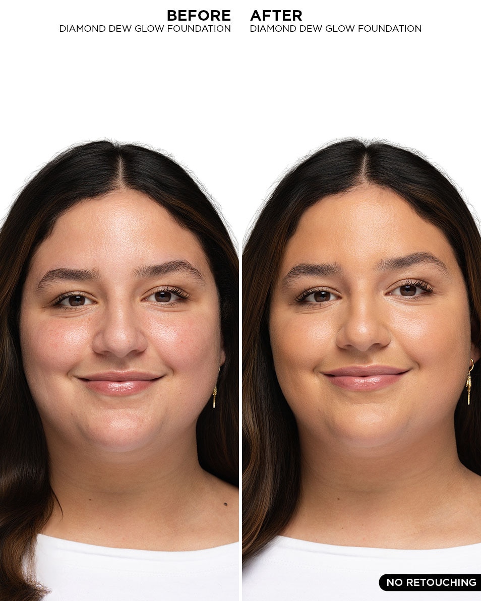 BE Creative Make Up DIAMOND DEW GLOW Fond de teint hydratant et lumineux 24 heures avec couvrance moyenne Lashes 2