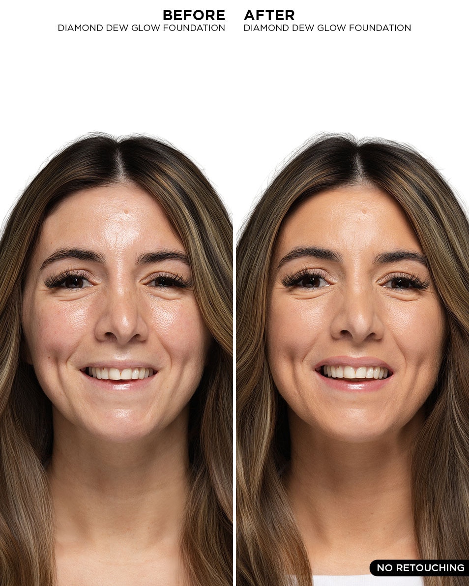 BE Creative Make Up DIAMOND DEW GLOW 24 uur hydraterende glowy foundation met medium dekking Precisely, My Brow Duo - Precisely, My Brow Pencil Set 2