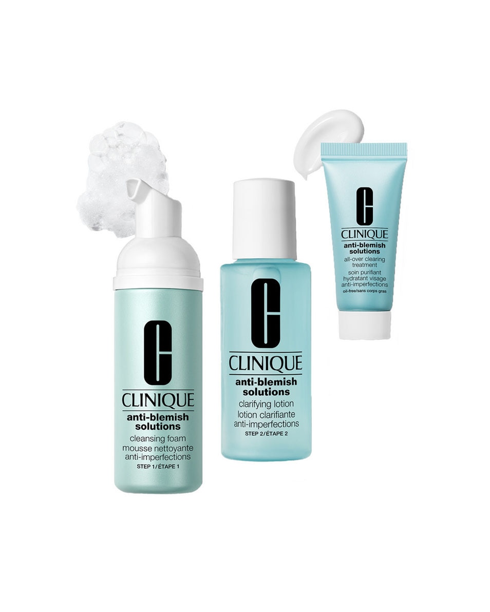 CLINIQUE Anti-Blemish Solutions Clear Skin Routine Mini Kit 3 ST 2
