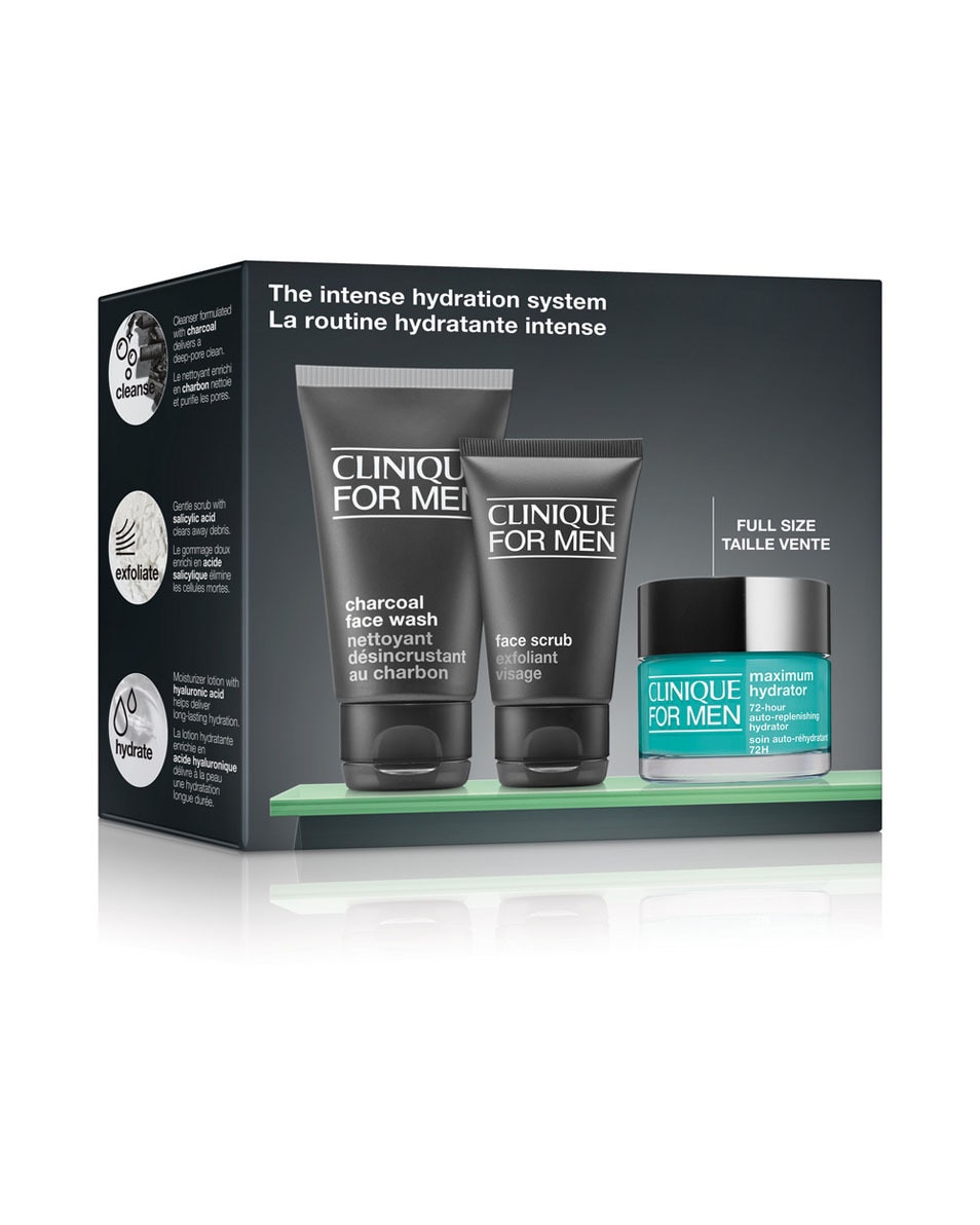 CLINIQUE Clinique For Men The Intense Hydration System Skincare Set 3 ST 2