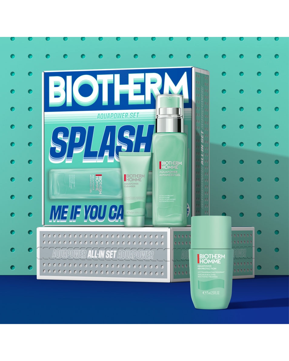 BIOTHERM Aquapower Classic Skin Fitness Set Voor Mannen: Splash Me If You Can – Aquapower Set 3 ST 2