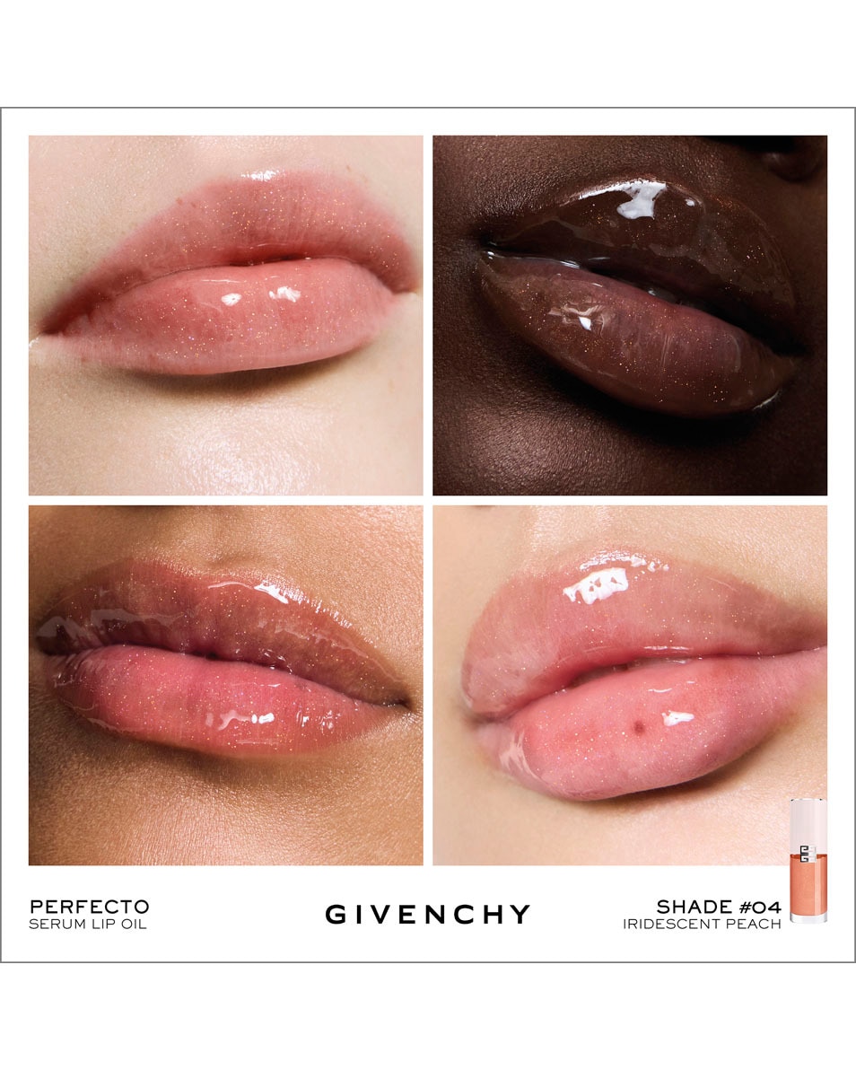 GIVENCHY COSMETICS PERFECTO SERUM LIP OIL IRIDESCENT PEACH 2