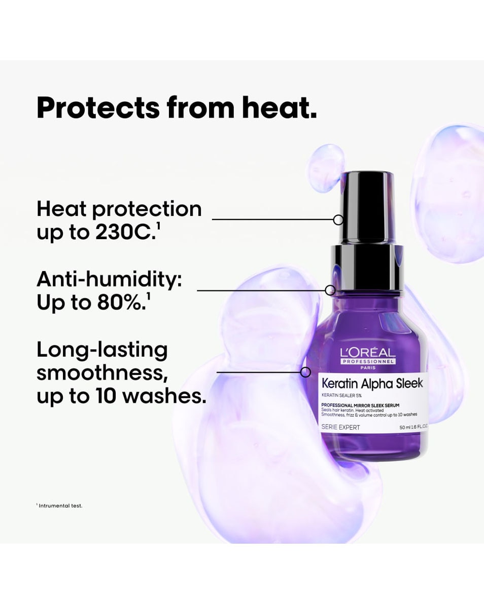 L'OREAL PROFESSIONNEL Keratin Alpha Sleek Sérum Lissant - Pour des cheveux lisses et faciles à coiffer 50 ML 2