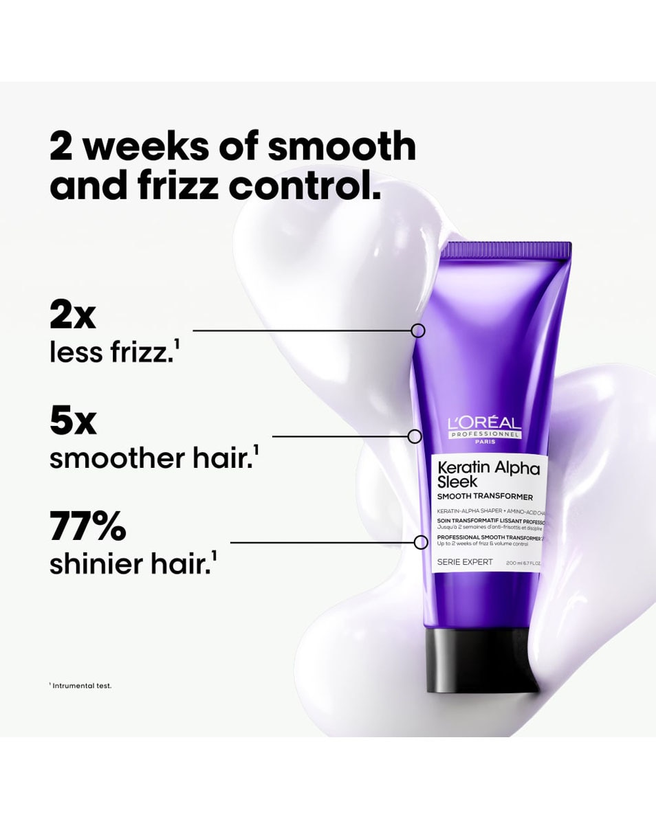 L'OREAL PROFESSIONNEL Keratin Alpha Sleek Smooth Transformer - Soin lissant 200 ML 2