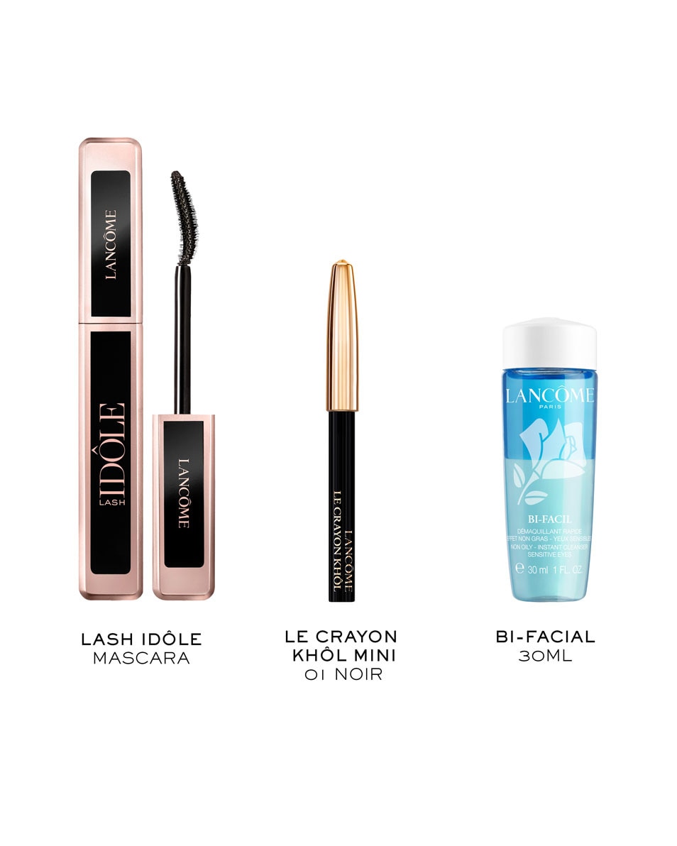 LANCÔME Lash Idôle Mascara Set - Lash Idôle Mascara - Bi-Facil Eye Make-Up Remover - Crayon Khôl - Limited Edition 3 ST 2
