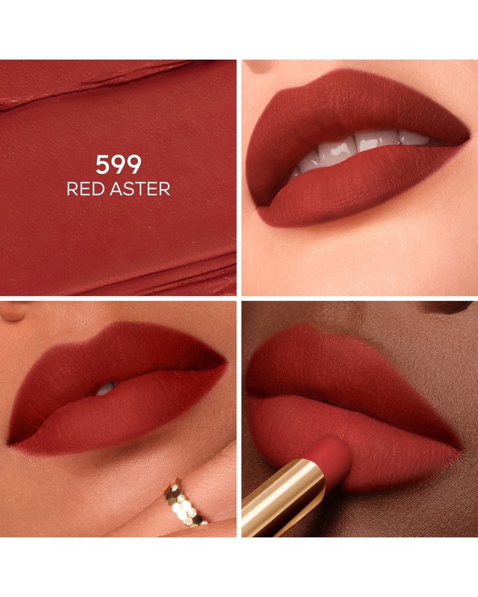 GUERLAIN Kiss Kiss Honey-Infused Intense Lipstick 599 RED ASTER 2