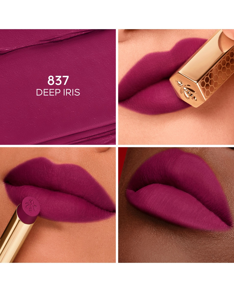 GUERLAIN Kiss Kiss Honey-Infused Intense Lipstick 837 DEEP IRIS 2