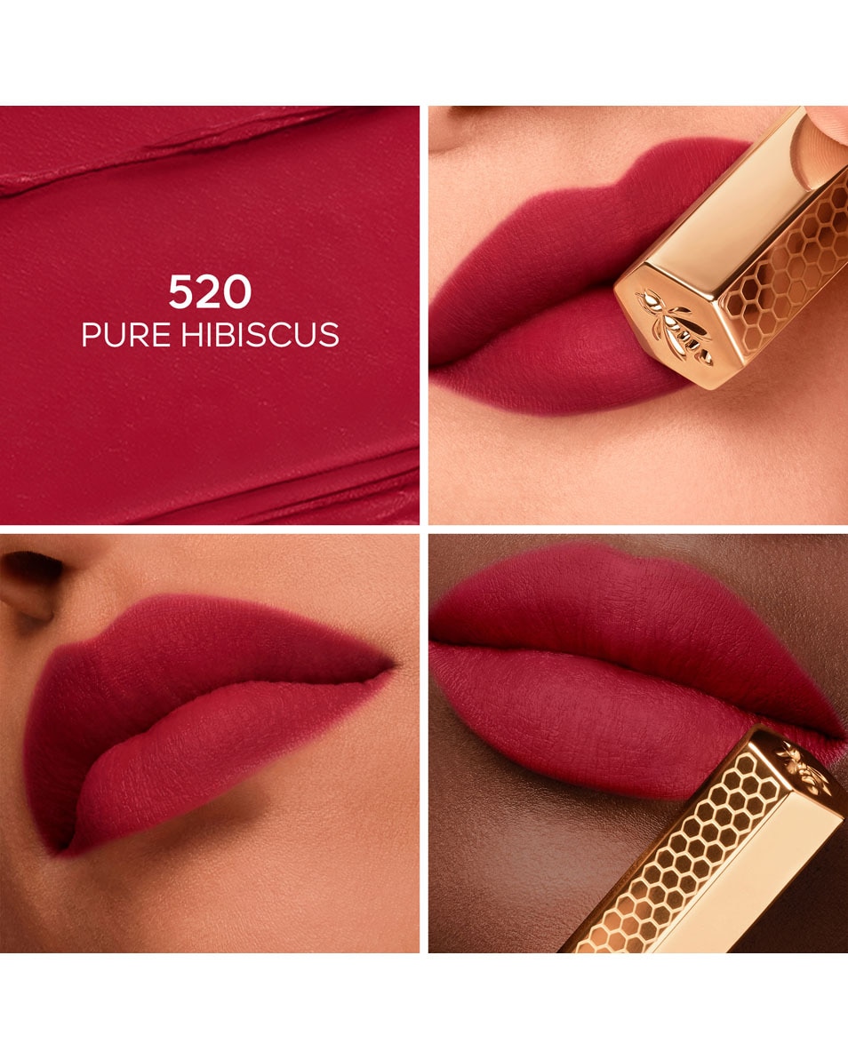 GUERLAIN Kiss Kiss Honey-Infused Intense Lipstick 520 PURE HIBISCUS 2