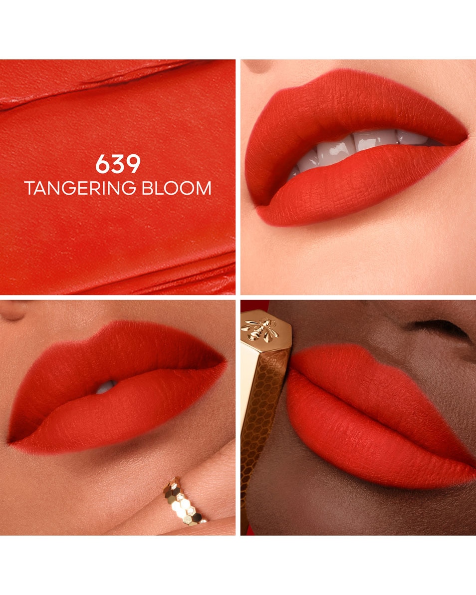 GUERLAIN Kiss Kiss Honey-Infused Intense Lipstick 639 TANGERINE BLOOM 2