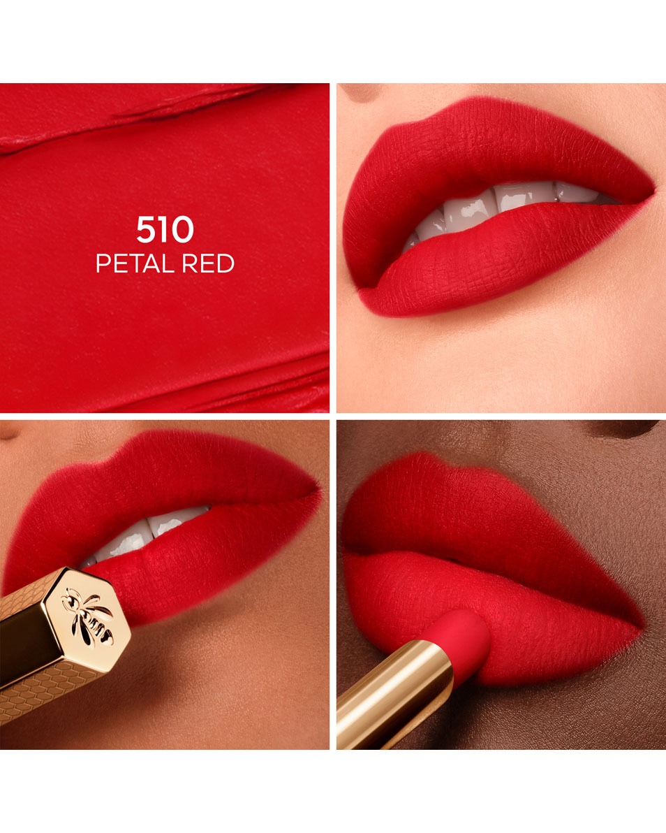 GUERLAIN Kiss Kiss Honey-Infused Intense Lipstick 510 PETAL RED 2