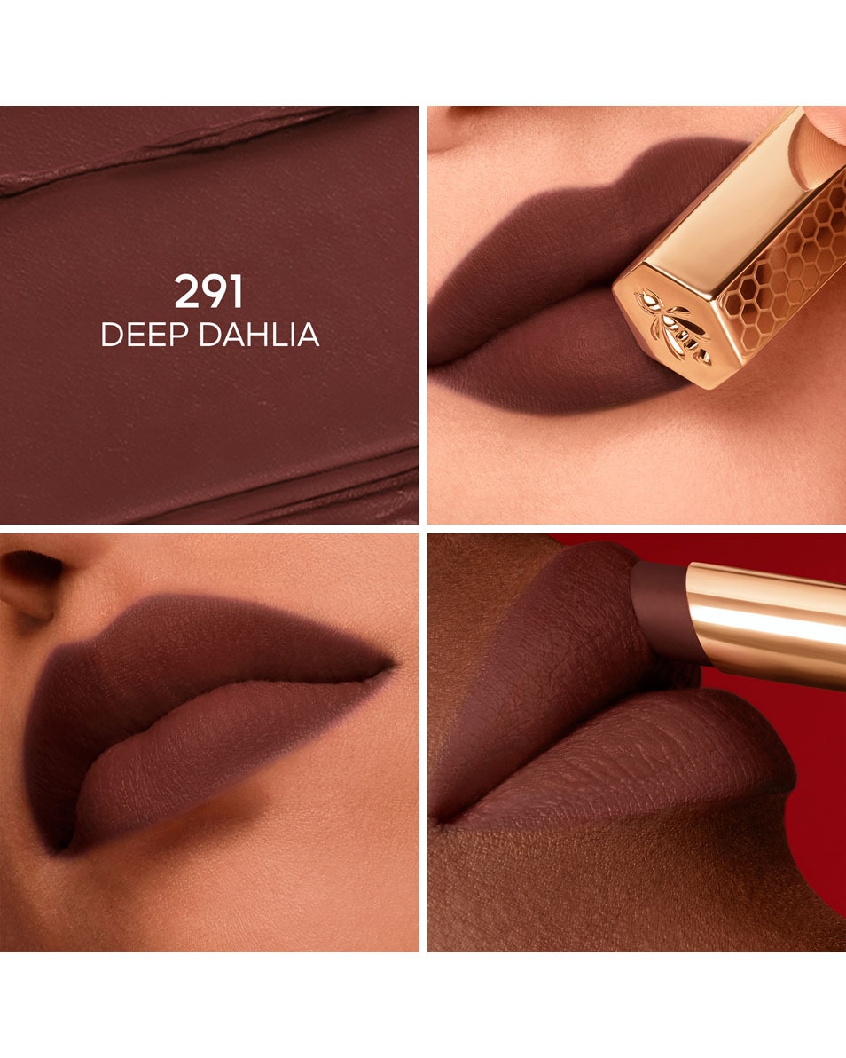 GUERLAIN Kiss Kiss Honey-Infused Intense Lipstick 291 DEEP DAHLIA 2