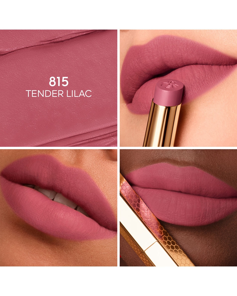 GUERLAIN Kiss Kiss Honey-Infused Intense Lipstick 815 TENDER LILAC 2