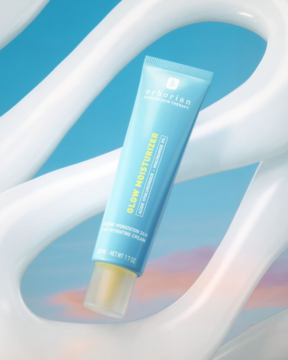 ERBORIAN GLOW MOISTURIZER 24-uurs hydraterende crème met 'glass skin'-effect 50 ML
