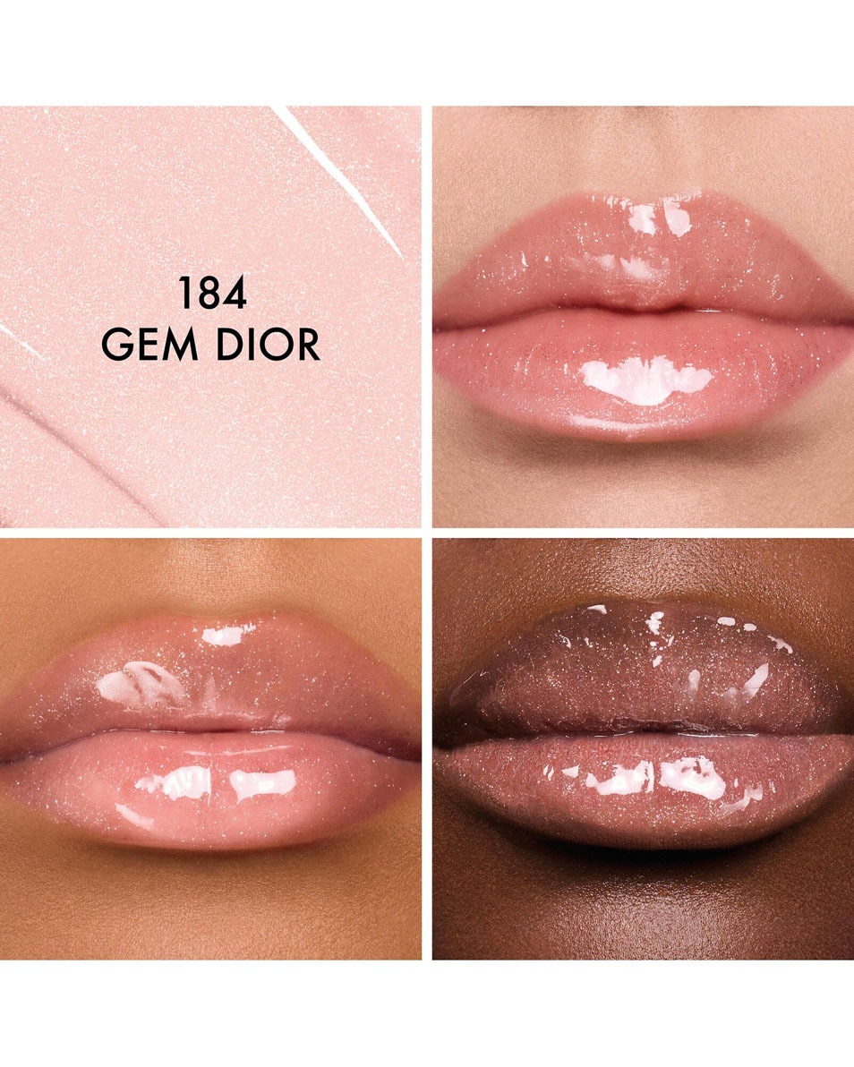 DIOR Dior Addict Glass Lipstick - Hydrating Lip Gloss Stick Gloss en stick ultra-brillant hydratant 184 Gem Dior - Sparkly 2