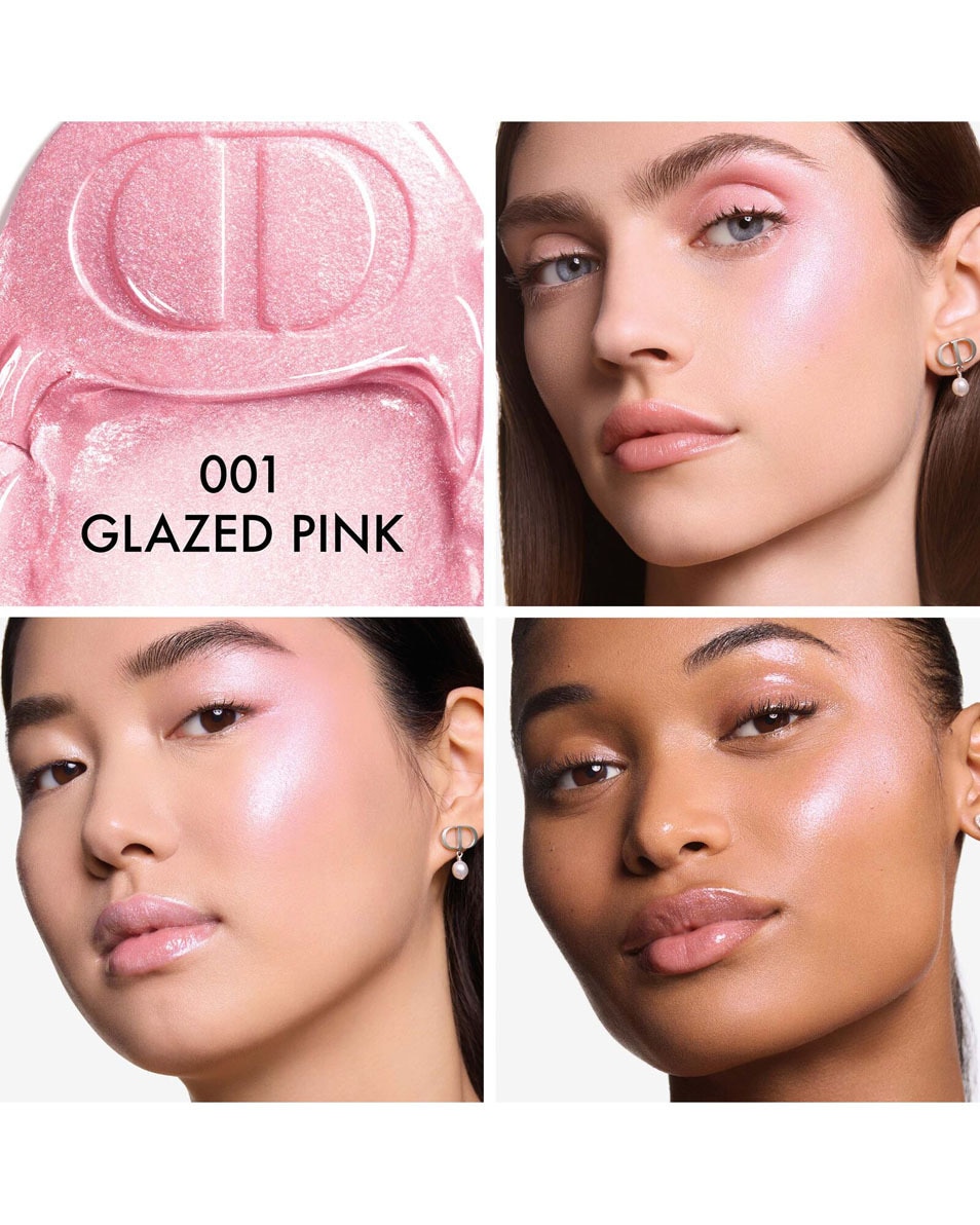 DIOR BACKSTAGE Glassy Glow Stick - Highlighter Balm Multifunctionele Highlighterstick Balsem 001 GLAZED PINK 2