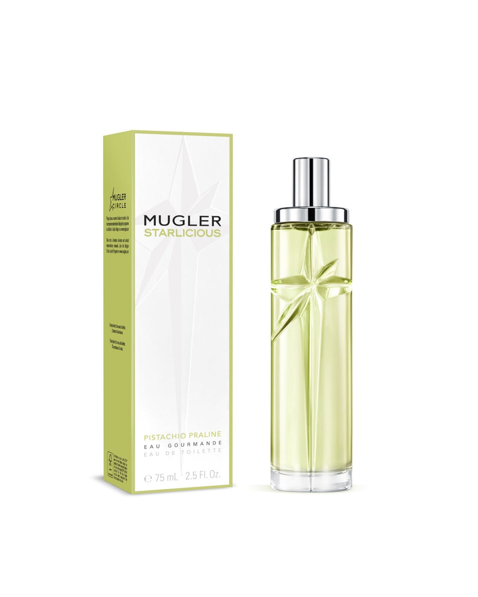 MUGLER Starlicious Pistachio Praline Eau de Toilette – Parfum gourmand boisé fruité pour femme 75 ML 2