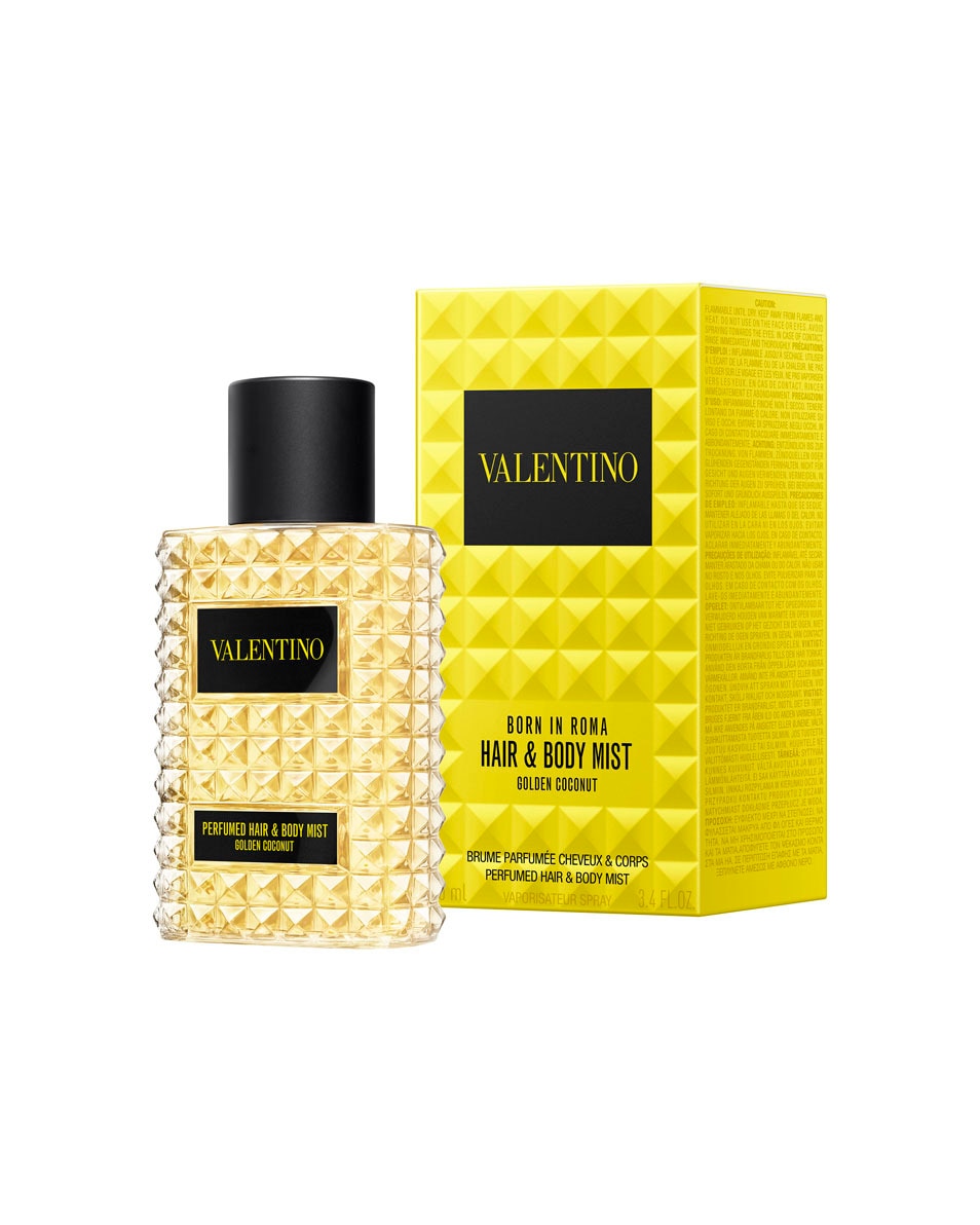 VALENTINO Born in Roma Golden Coconut Hair & Body Mist – Bloemig kokosparfum voor dames 100 ML