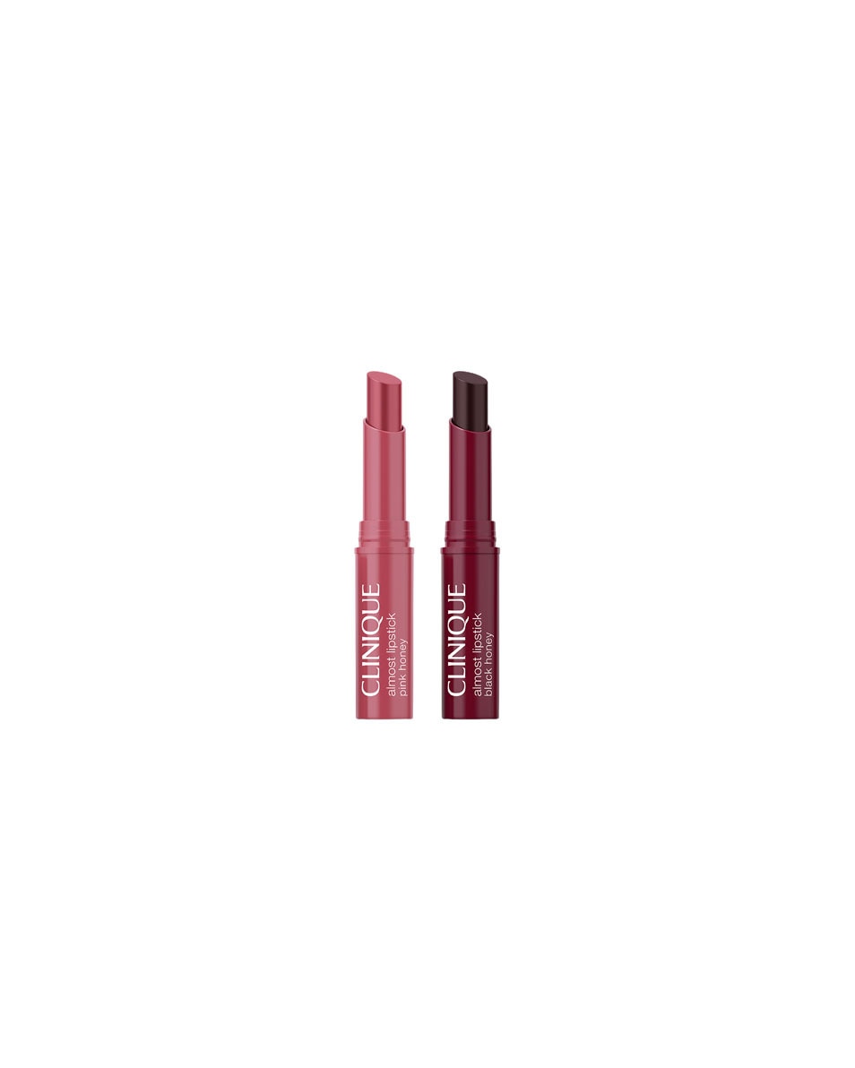 CLINIQUE Almost Lipstick Dubbele black honey & pink honey 2 ST 2